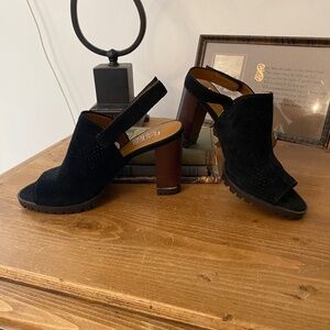 BRAND NEW Franco Sarto Black Platform Slingback/Sandal - Size‎ 8M